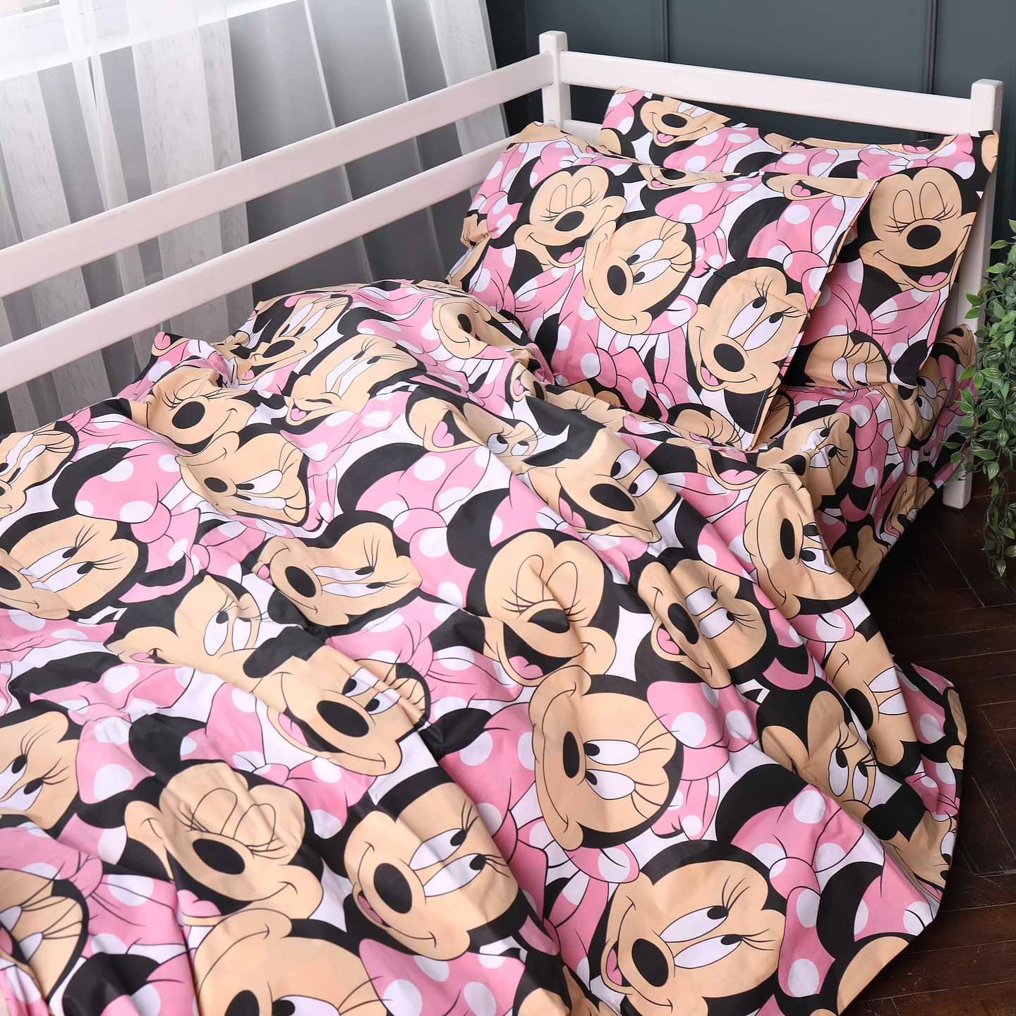 Комплект постільної білизни дитячий MirSon 110х140 см 17-0862 Minnie Style Бязь (2200011861340)